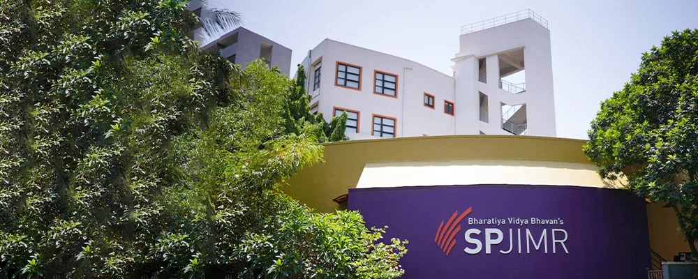 The Bharatiya Vidya Bhavan's S. P. Jain Institute of Management and Research campus at Munshi Nagar, Andheri West, Mumbai